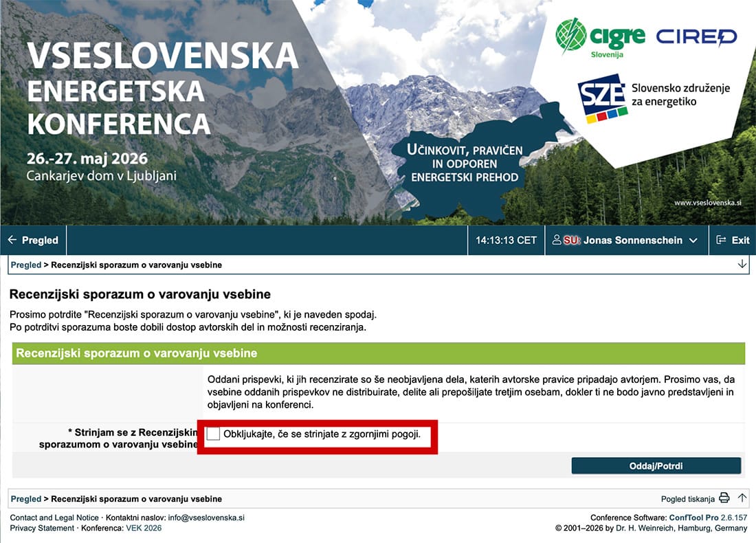 Conftool – Navodila recenzentom Conftool - Navodila recenzentom